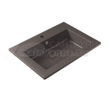 Мебельная раковина Florentina Ромо накладная, серый шелк, прямоугольная