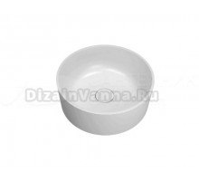 Накладная раковина Florentina Алтея 40R глянцевая белая, круглая, литьевой мрамор