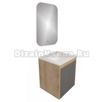 Мебель для ванной комнаты Teymi Netta 50 дуб, графит