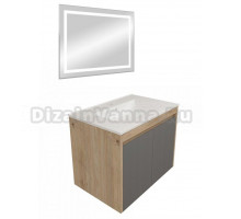 Мебель для ванной комнаты Teymi Netta 70 дуб, графит