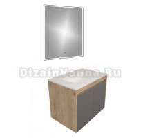 Мебель для ванной комнаты Teymi Netta 75 дуб, графит