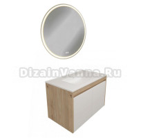 Мебель для ванной комнаты Teymi Netta 80 дуб, белая