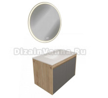 Мебель для ванной комнаты Teymi Netta 80 дуб, графит