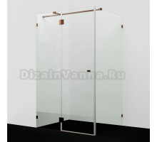 Душевой уголок Wasserkraft Paar 88H07 120х90 см, стекло прозрачное, фурнитура розовое золото