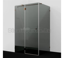Душевой уголок Wasserkraft Paar 88H07-TG 120х90 см, стекло тонированное, фурнитура розовое золото