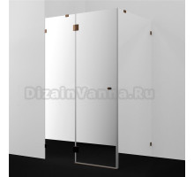 Душевой уголок Wasserkraft Paar 88H10L-MR 120х100 см, стекло зеркальное, фурнитура розовое золото