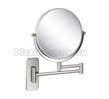 Косметическое зеркало Timo Saona 13076/13 настенное, с увеличением, матовый никель