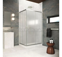 Душевой уголок Vegas Glass ZA-F Protec 100*80 04 10 профиль никель, стекло сатин