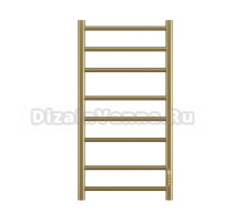 Полотенцесушитель электрический APEXTERMO Stella ST00184GL 80x45 см, подключение справа, слева, скрытое подключение справа, матовое золото, лесенка, из стали