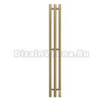 Полотенцесушитель электрический APEXTERMO Luna LN10112GL 110x15 см, подключение справа, скрытое подключение справа, матовое золото, I-образный, из стали