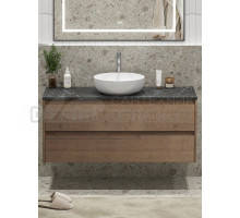Тумба под раковину со столешницей BelBagno Kraft 120 подвесная, 2 ящика, rrovere tabacco