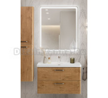 Мебель для ванной комнаты BelBagno Due 80 ручки матовый атласный никель, rovere nature