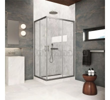 Душевой уголок Vegas Glass ZA-F Protec 120*85 11 01 профиль оружейная сталь, стекло прозрачное