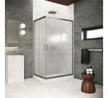 Душевой уголок Vegas Glass ZA-F Protec 120*85 11 10 профиль оружейная сталь, стекло сатин