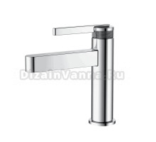 Смеситель для раковины Герания DQ Bonn DA1702101 монолитный излив, латунь, хром