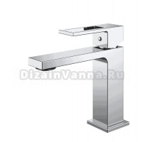 Смеситель для раковины Герания DQ Dortmund DA1712101 монолитный излив, латунь, хром