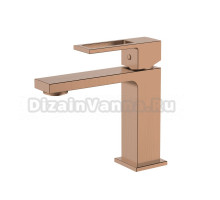 Смеситель для раковины Герания DQ Dortmund DA1712133 монолитный излив, латунь, брашированное розовое золото