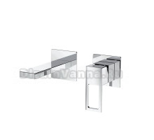 Встраиваемый смеситель для раковины Германия DQ Dortmund DA1714401 монолитный излив, латунь, хром