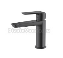 Смеситель для раковины Герания DQ DüsseldorF DA1722106 монолитный излив, латунь, графит