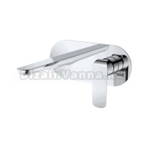 Встраиваемый смеситель для раковины Германия DQ DüsseldorF DA1724401 монолитный излив, латунь, хром