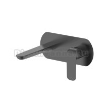 Встраиваемый смеситель для раковины Германия DQ DüsseldorF DA1724406 монолитный излив, латунь, графит