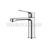 Смеситель для раковины Герания DQ Frankfurt DA1732101 монолитный излив, латунь, хром