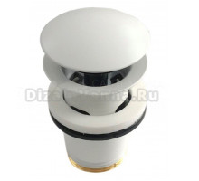 Донный клапан для раковины Kludi A-QA 1042653-00 с переливом, матовый белый