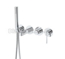 Смеситель для ванны настенный 4 отверстия Германия DQ Bonn DA1704801 хром