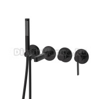 Смеситель для ванны настенный 4 отверстия Германия DQ Bonn DA1704805 черный