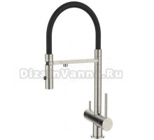 Смеситель для кухонной мойки с гибким изливом и фильтром питьевой воды, Германия DQ DA1462504Satin, сатин