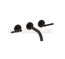 Смеситель для раковины Kludi Nova Fonte Puristic 20144N215 С ВНУТРЕННЕЙ ЧАСТЬЮ, оружейная сталь PVD