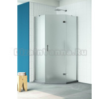 Душевой уголок Vegas Glass AFA-Pen Retta 90 08 10 R профиль глянцевый хром, стекло сатин