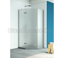 Душевой уголок Vegas Glass AFA-Pen Retta 100 07 10 L профиль матовый хром, стекло сатин