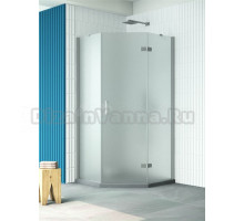 Душевой уголок Vegas Glass AFA-Pen Retta 100 07 10 R профиль матовый хром, стекло сатин