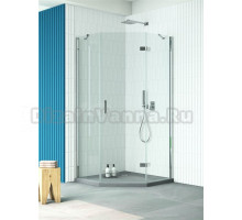 Душевой уголок Vegas Glass AFA-Pen Retta 90 08 01 R профиль глянцевый хром, стекло прозрачное