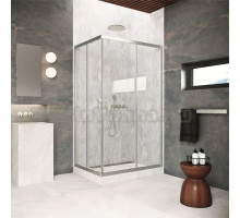 Душевой уголок Vegas Glass ZA-F Protec 120*95 04 01 профиль никель, стекло прозрачное