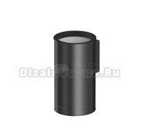 Стакан для ванной WHITECROSS Ergo ER2234GM настенный, вороненая сталь, пластиковый