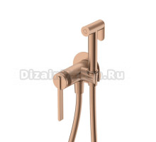 Смеситель с гигиеническим душем Германия DQ Bonn DA1704533 встраиваемый браш.роз.золото