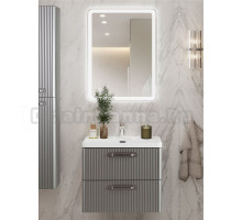 Мебель для ванной комнаты BelBagno Due 50 ручки матовый атласный никель, сатин