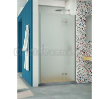 Душевая дверь в нишу Vegas Glass AFP Retta 90 07 10 R профиль матовый хром, стекло сатин