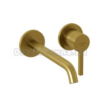 Смеситель для раковины Kludi Nova Fonte Pura 20245N015 С ВНУТРЕННЕЙ ЧАСТЬЮ, брашированное золото PVD