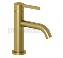 Смеситель для раковины Kludi Nova Fonte Pura 20288N015 с донным клапаном, брашированное золото PVD