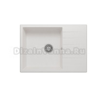 Мойка кухонная Polygran Deka 700 белый хлопок