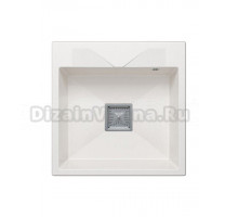 Мойка кухонная Polygran Blade 500 белый хлопок