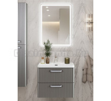 Мебель для ванной комнаты BelBagno Due 60 ручки белые, сатин