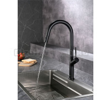 Смеситель для кухни AQUAme Cucina с выдвижным изливом AQM9905MB