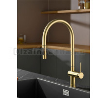 Смеситель для кухни AQUAme Cucina с выдвижным изливом AQM9901BG