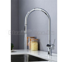 Смеситель для кухни AQUAme Cucina с выдвижным изливом AQM9901CR