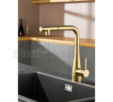 Смеситель для кухни AQUAme Cucina с выдвижным изливом AQM9902BG