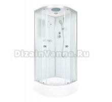 Душевая кабина DTO D D278SEL с электрикой, профиль хром, стекло матовое